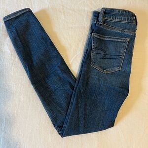 American Eagle Outfitters Skinny Blue Jeans with Modern Fit